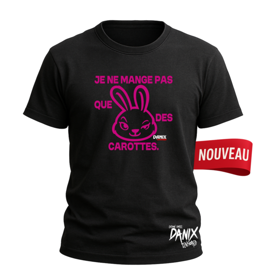 Tshirt Lapine Coquine Je ne mange pas que des carottes